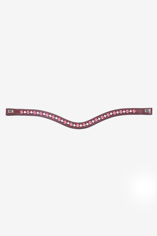 Frontriem E-Logo Roze/Wit