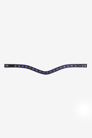Stirnband E-Logo Schwarz Blau/Schwarz
