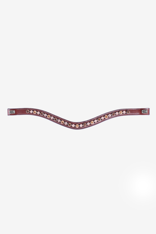 Frontriem E-Logo Cappuccino/Topaz