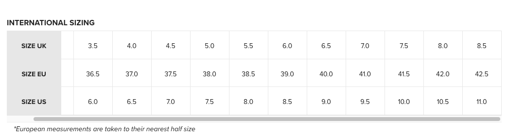 Size Guide