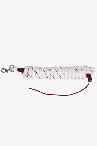 Lead Rope 4.20m White/Burgundy 14mm