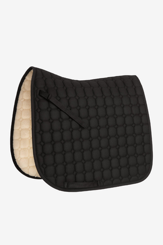 Octagon dressurunderlag faux fur sort