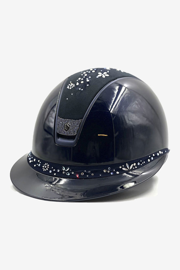 2.0 Glossy Miss Shield Flower Swarovski Jewel Blå Paradise Crystal Blazon Matt Navy