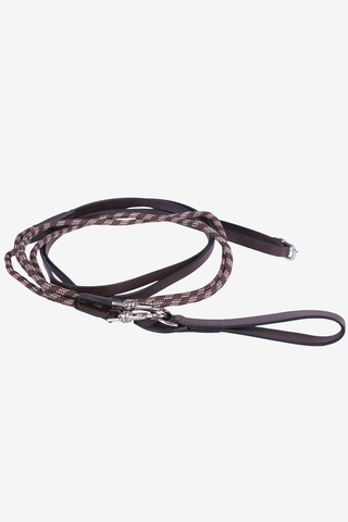 Luxe leren glijdtouw bruin