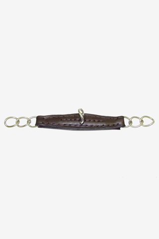Bombers Kinnkette Leder Braun
