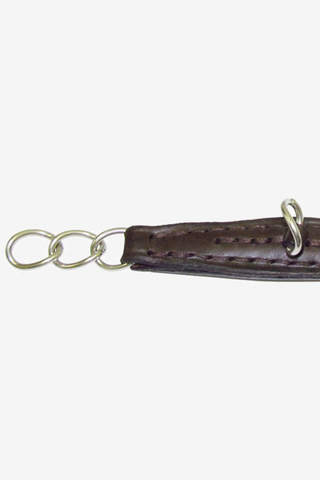 Bombers Kinnkette Leder Braun