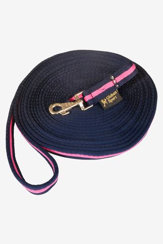 Longierleine 10M Marine/Pink