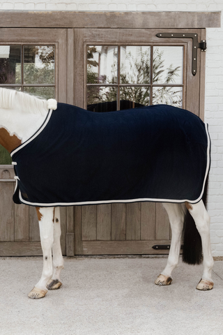 Couverture polaire Plaited Rope Navy