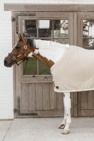 Fleece Deken Plaited Rope Beige