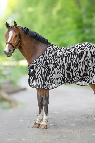 Zebra Fluedækken Sort/Hvid