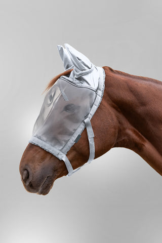 Weidehalfter mit Fliegenhaube Silber