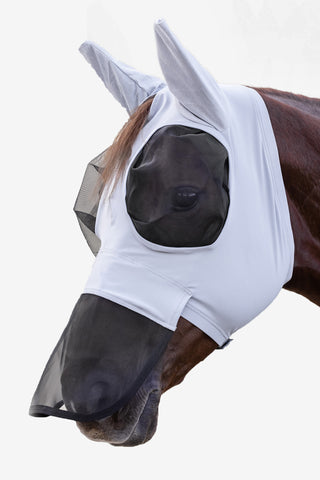 Puck Fliegenhaube mit Nasenschutz Silber