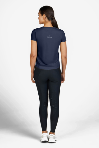 Athleisure Funktion T-shirt Navy