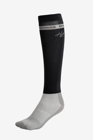 Chaussettes d'Équitation de Compétition Été Noir