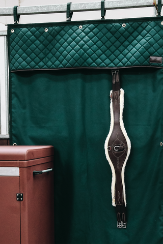 Waterproof Stable Curtain Green