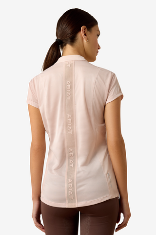 Top Breathe 1/2 Zip Sepia Rose