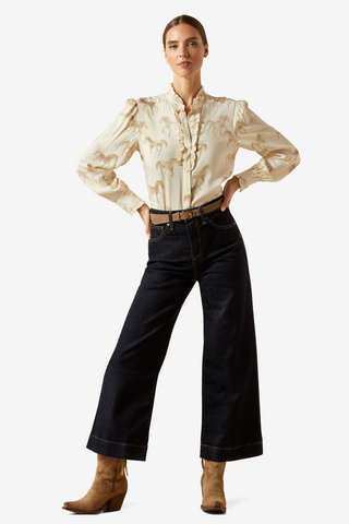 Blus Cricklade Häst Print