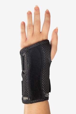 Carpus polssteun met spalk links zwart