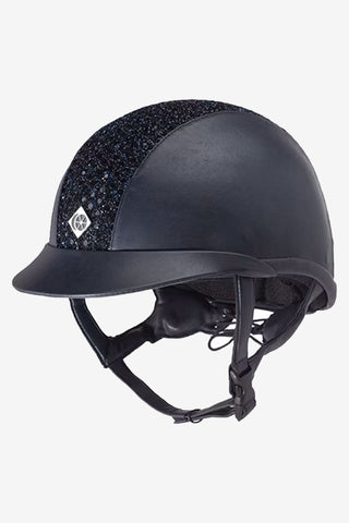 Ayr8 Plus Leatherlook Sparkling Casque d'équitation