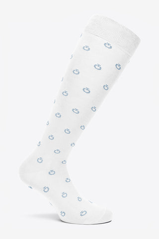CT Mini Jacquard Logo Socks White/Blue