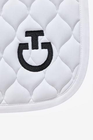 CT Circular Quilt Jersey Dress Blanc