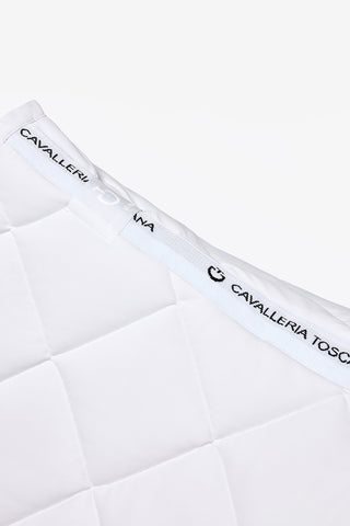 Dressage Saddle Pad Diamond Quilting White