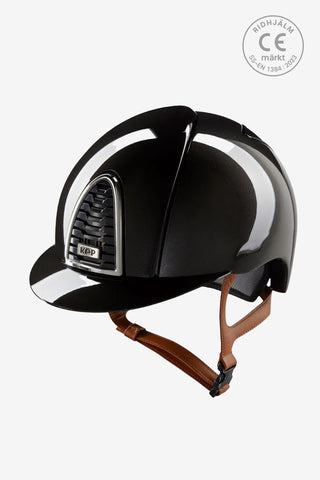 Cromo 2.0 Ridhjelm Shine Sort Beige Remme