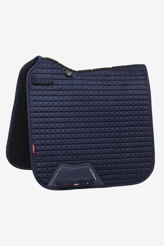 Suede dressuurschabrak navy