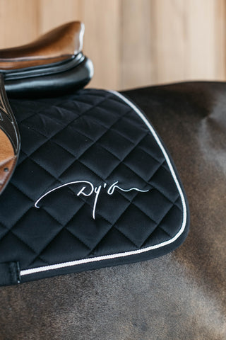 Diamond Jumping Saddle Pad Black