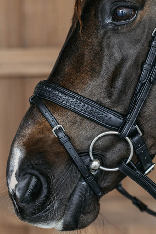 Hoofdstel Gevlochten Pullback New English Zwart