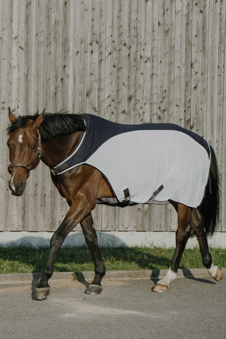 Stapdeken Flycool Navy/Wit