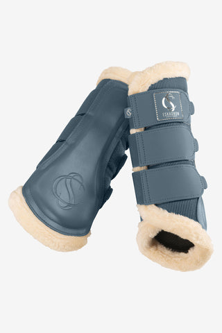 Eskadron Fauxfur Boots Steel Blue