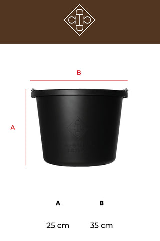 Vandspand 12L Brun