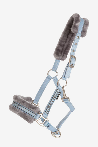 Licol avec Fourrure Bleu Poux/Gris Shetland