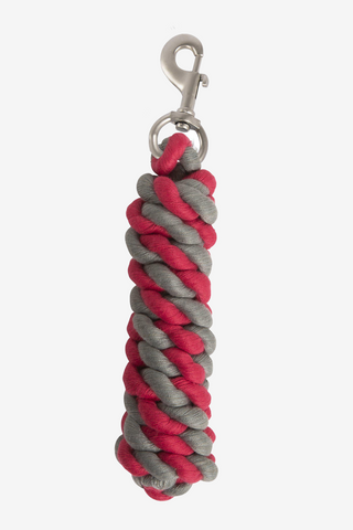 Longe Coton 2m Rouge/Gris
