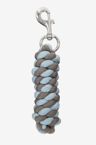 Longe Coton 1,5m Bleu Clair/Gris