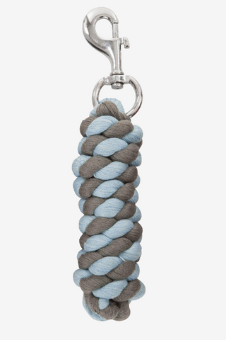 Longe Coton 1,5m Bleu Clair/Gris