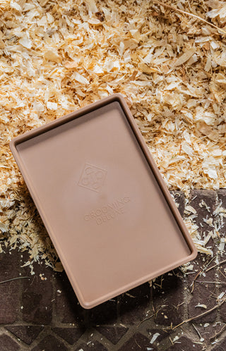 Grooming Deluxe Foderboks med låg Beige 3,5L