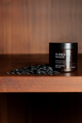 Grooming Deluxe Gummibänder 1500 Stück schwarz