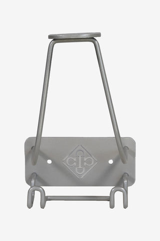 Helmhalter + Haken Silber