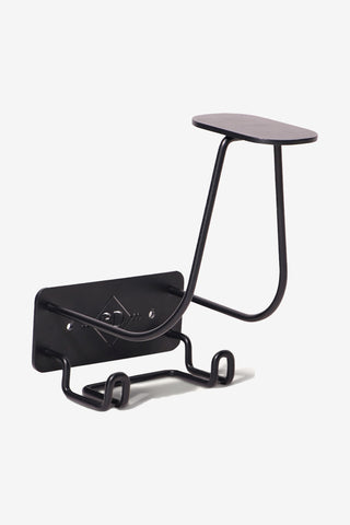 Helmet Hanger + Hook Black