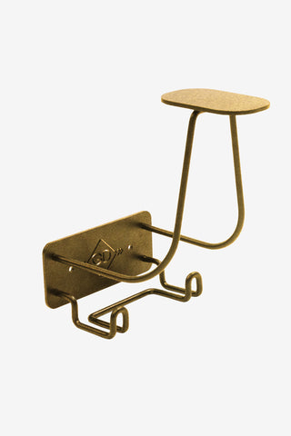 Helmhalter + Haken Gold