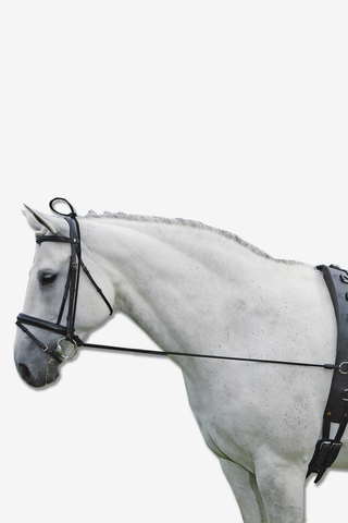 Halsverlenger rubber zwart