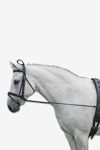 Halsverlenger rubber zwart