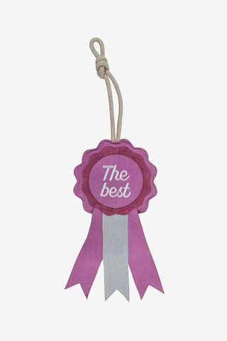 Prize Rosette Horse Toy Suede Pink