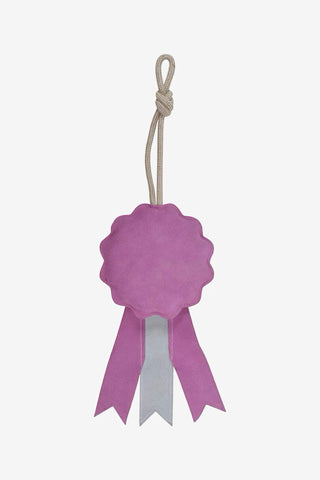 Prize Rosette Horse Toy Suede Pink