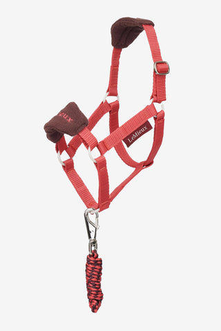 Stokpaard Halster + Halstertouw Vouge Cranberry