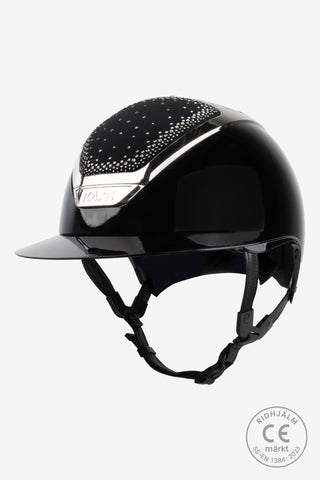 Rijhelm Star Lady Pure Shine Zwart/Zilver In-Out Diamond
