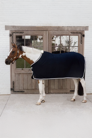Couverture polaire Plaited Rope Navy