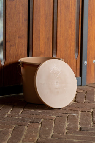 Spand med låg 5L Beige